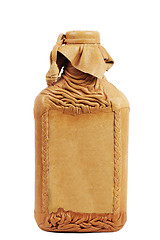 Image showing Leather flask