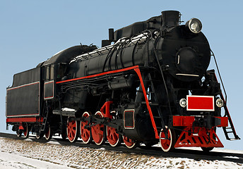 Image showing Vintage steam train