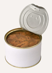 Image showing open tin can with fish