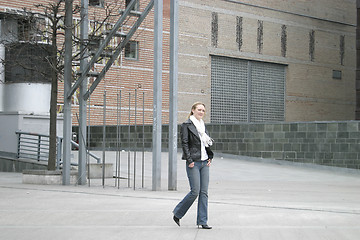 Image showing Walking Woman