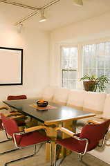 Image showing contemporary dining room bay window