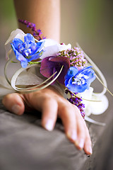 Image showing Wedding flowers arm bouquet