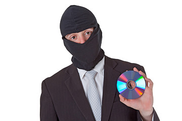Image showing Thief holding a data disk