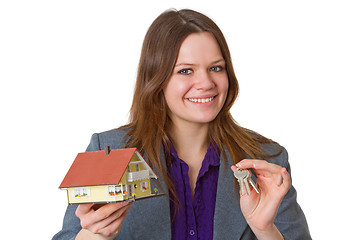 Image showing Female real estate agent