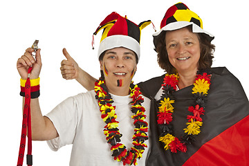 Image showing Female Soccer Fans