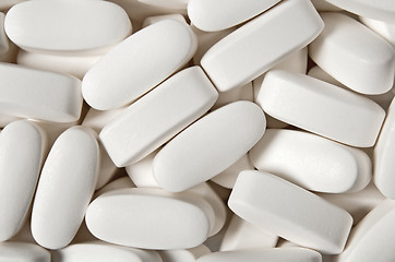 Image showing White pills background
