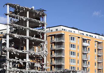 Image showing house demolition