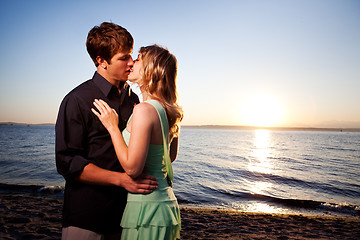 Image showing Kissing romantic couple