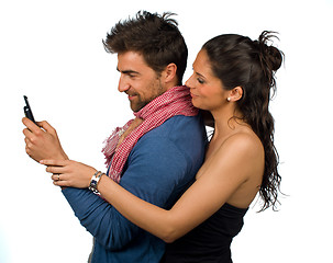 Image showing Cell phone addiction