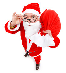 Image showing Santa claus with full bag