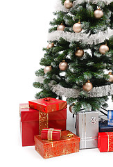 Image showing Christmas tree with presents