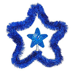 Image showing Blue star and garland