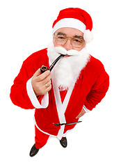 Image showing Santa Claus with pipe