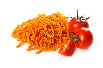 Image showing Pasta with natural red colorant