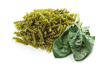 Image showing Pasta with natural green colorant