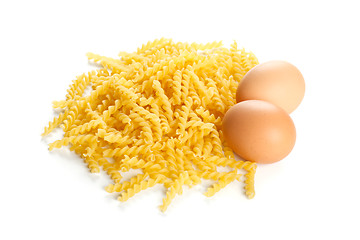 Image showing Pasta with eggs