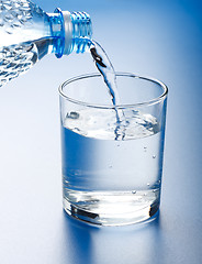 Image showing Pouring water in glass