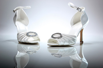 Image showing Elegant wedding shoes
