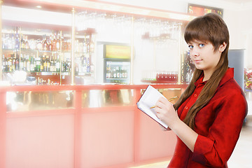 Image showing girl in red blouse