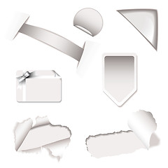 Image showing Shop sale elements white