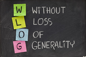 Image showing without loss of generality