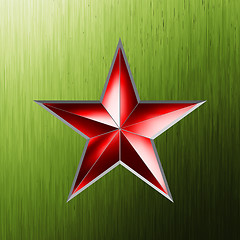 Image showing Festive background with red star. EPS 8