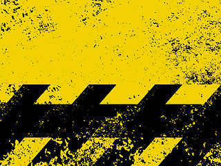 Image showing A grungy and worn hazard stripes texture. EPS 8