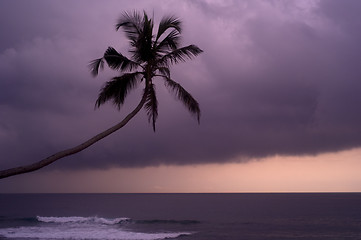 Image showing Rainy sunset