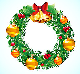 Image showing Christmas wreath 