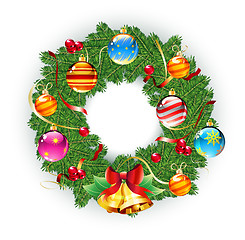 Image showing Christmas wreath