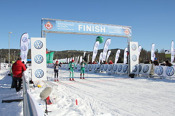 Image showing Finishing line in Birkebeineren