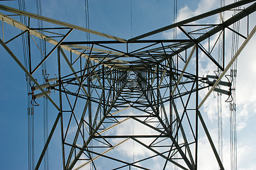 Image showing High-tension pylon