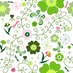 Image showing Floral seamless pattern