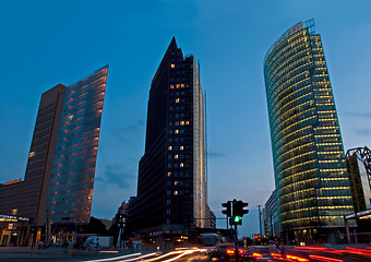 Image showing potsdamer platz night