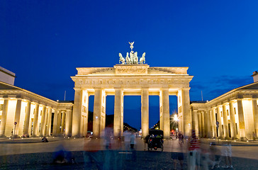 Image showing brandeburger tor nacht