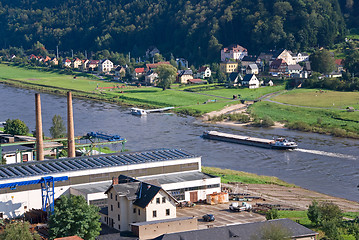 Image showing elbe freighter