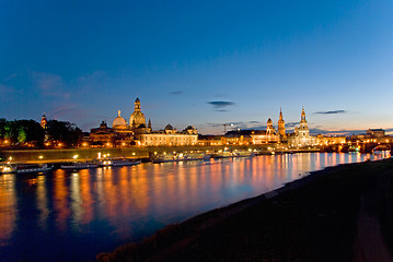 Image showing dresden frauenkirche sunset