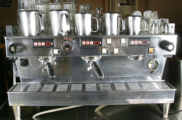 Image showing Espresso Machine Detail