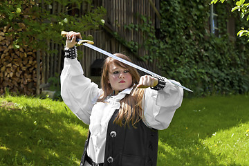 Image showing Medieval Girl