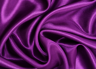 Image showing Smooth elegant lilac silk as background 