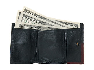 Image showing Hundred dollar bills in a wallet