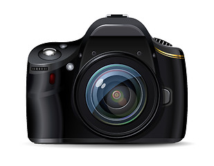 Image showing Modern digital reflex camera