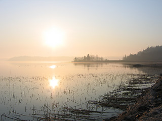 Image showing Dawn in march. JÃ¤rna, Sweden.