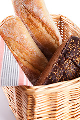 Image showing fresh bread in a basket