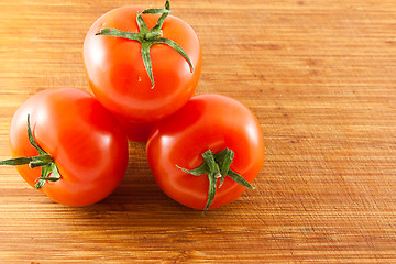 Image showing Stacked tomatoes