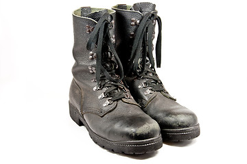Image showing used army boots