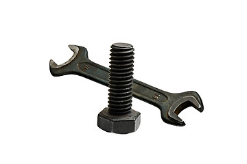 Image showing Bolt and wrench