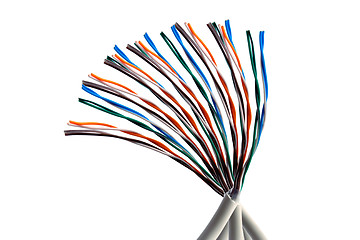 Image showing Colorful cables