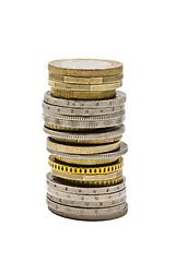 Image showing Euro coins