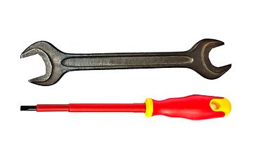 Image showing screwdriver and wrench